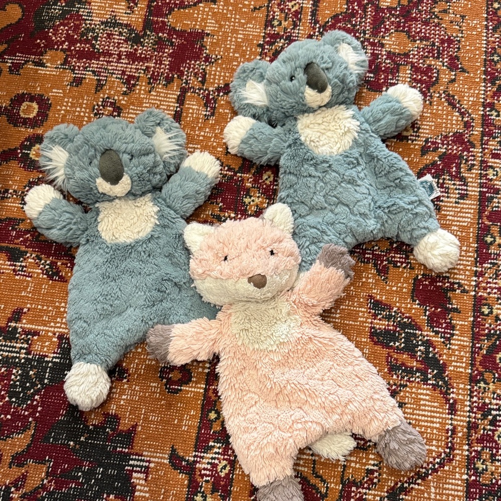 Mary Meyer Plush Koala and Fox Toys GUC Bundle